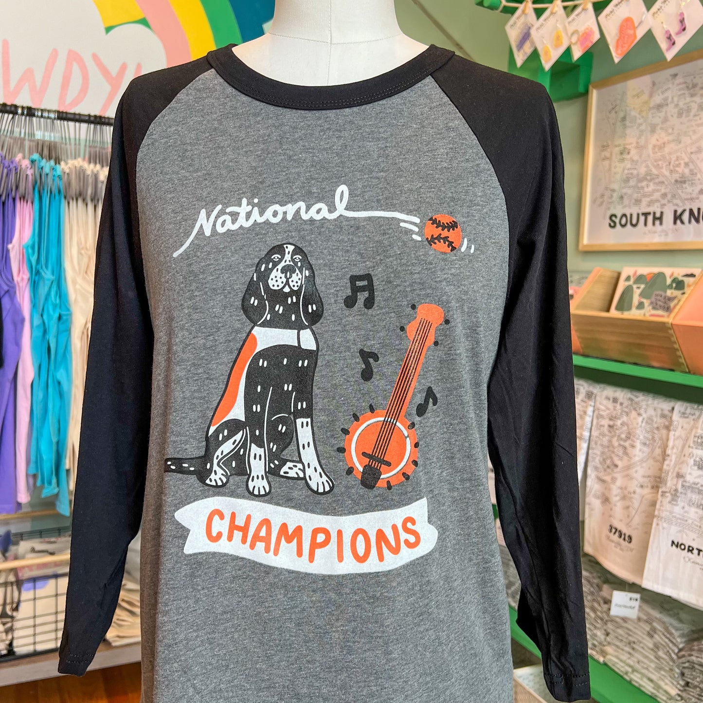 National Champs - 3/4 Sleeve Baseball Tee