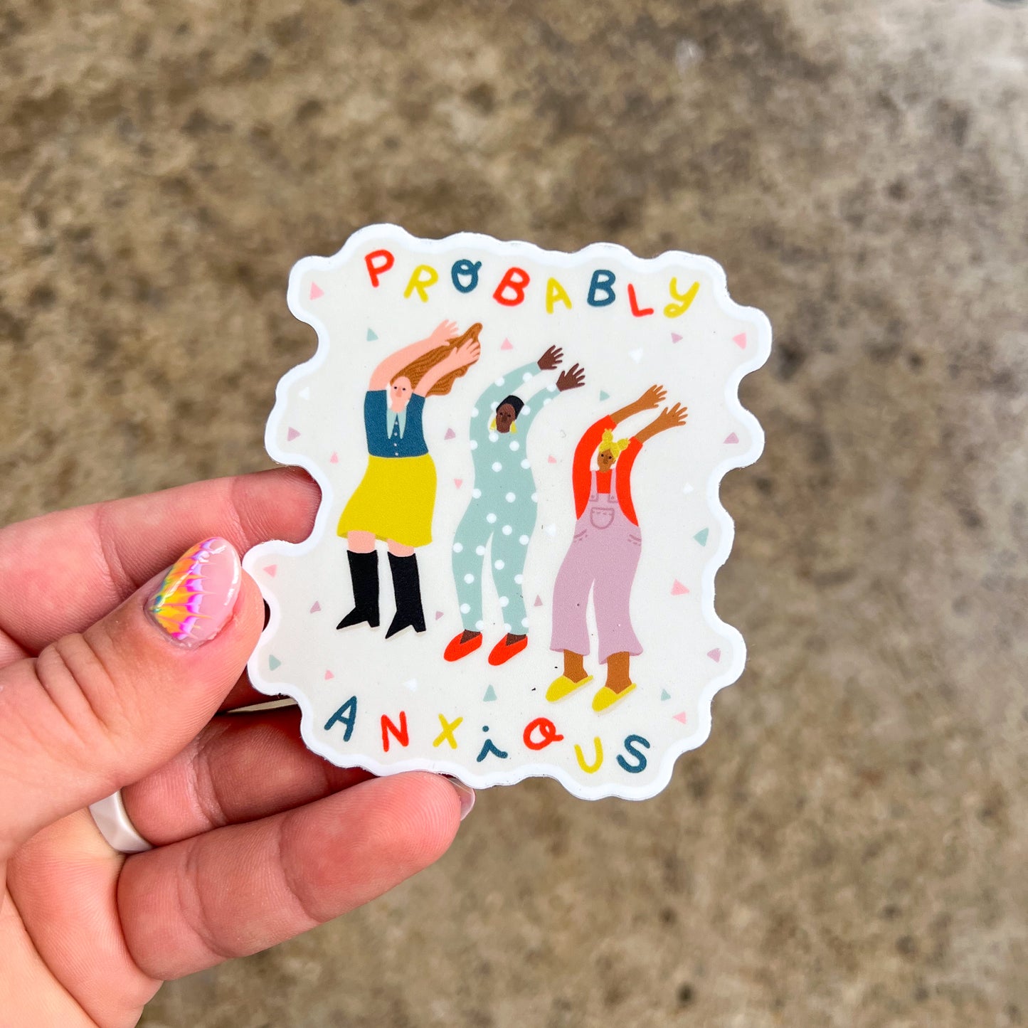 Probably Anxious Sticker (Contour Cut)