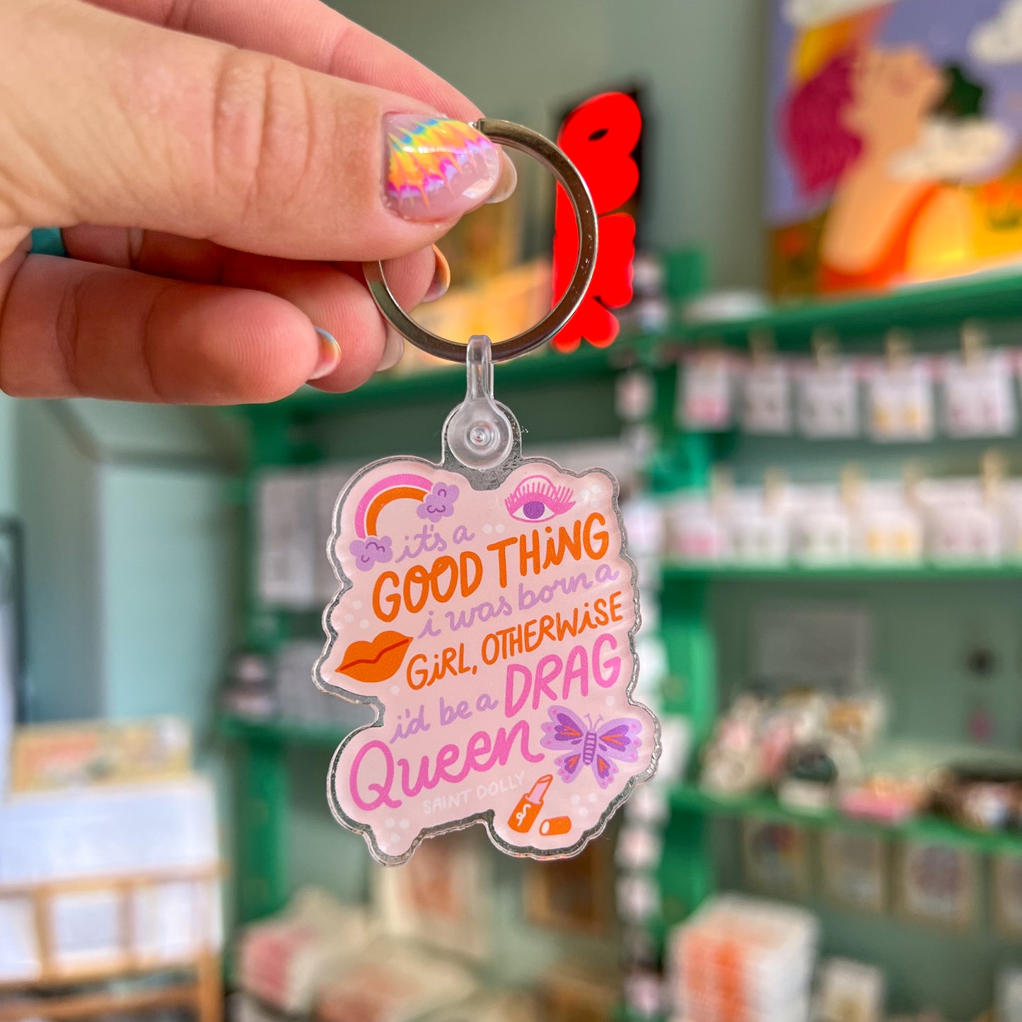 Drag Queen Keychain