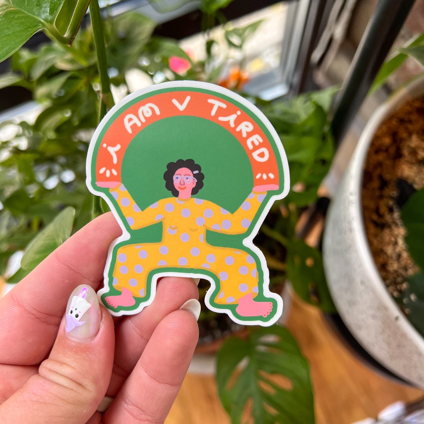 Tired Sticker