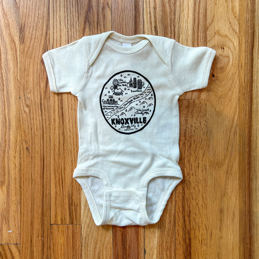 Knoxville Map Onesie