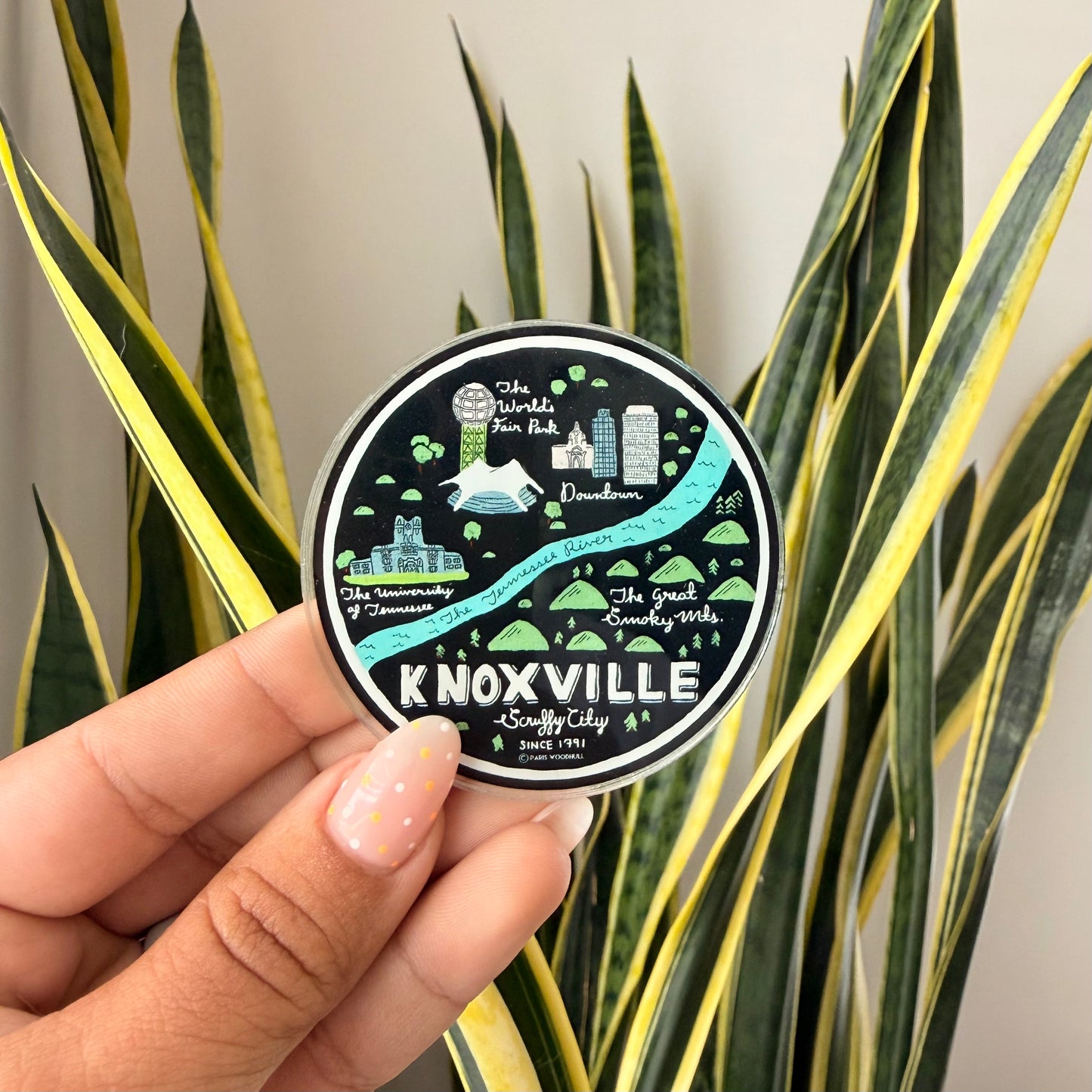 Knox Circle Map Acrylic Magnet