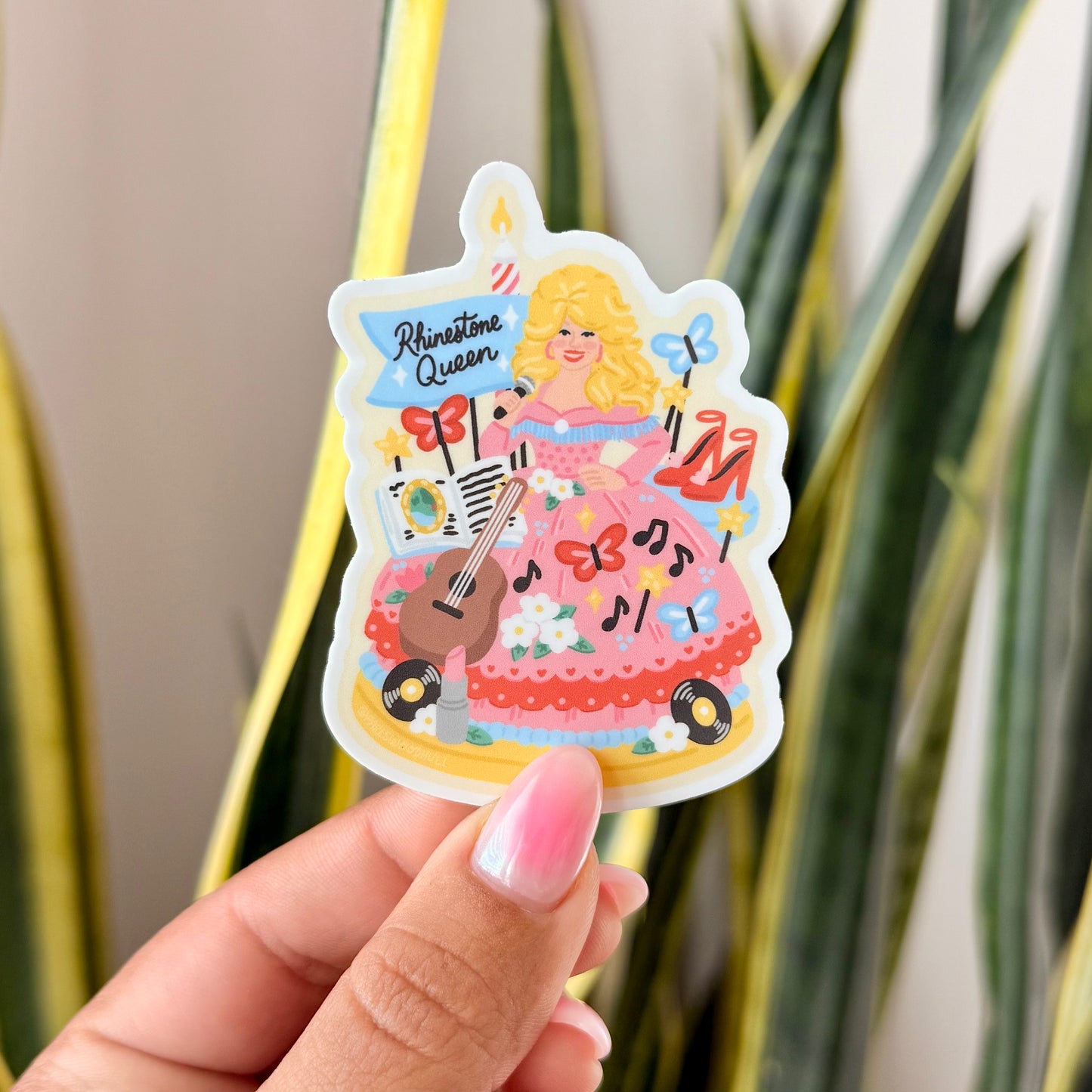 Rhinestone Queen Sticker