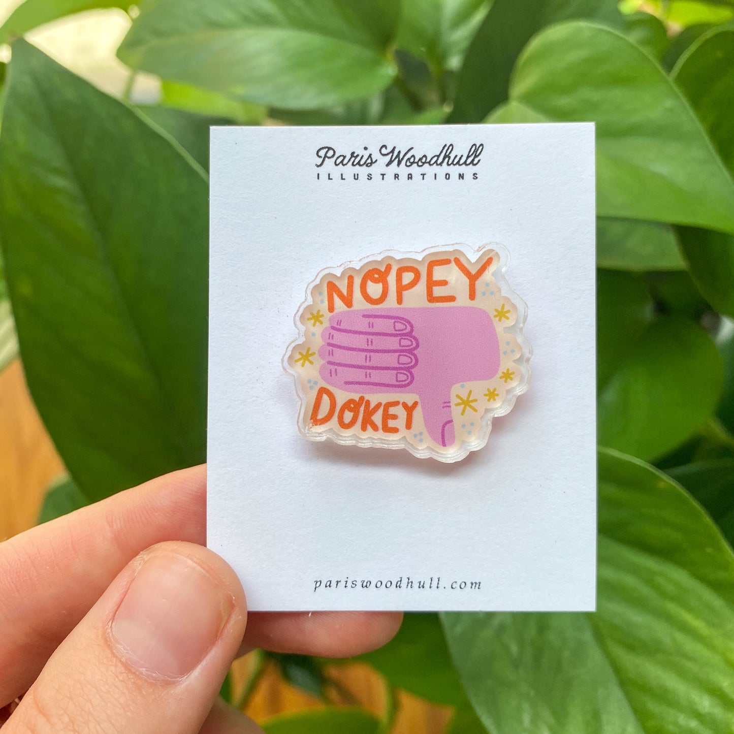 Nopey Dokey Lapel Pin
