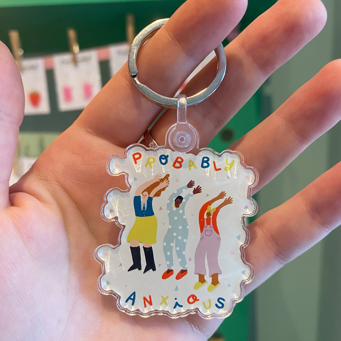 Probably Anxious Keychain