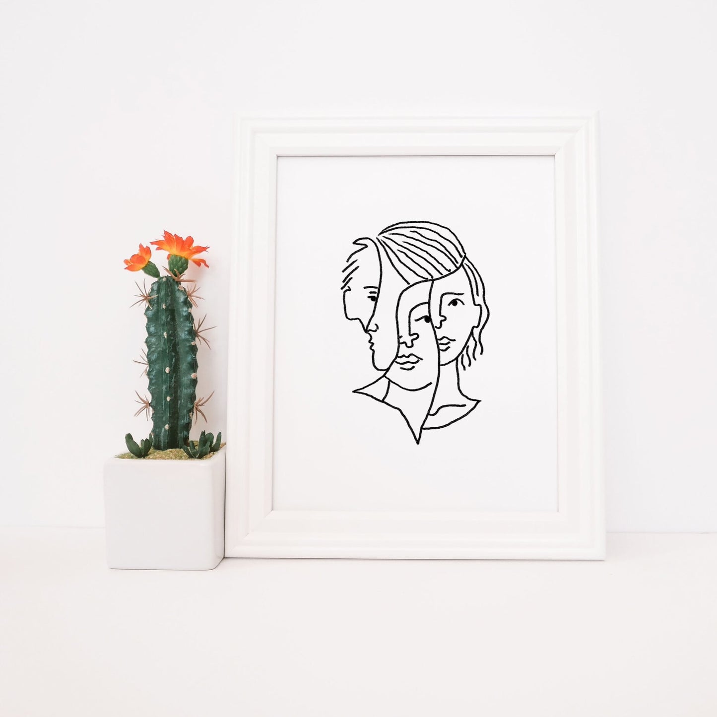 Faces Divided - Print - 8x10"