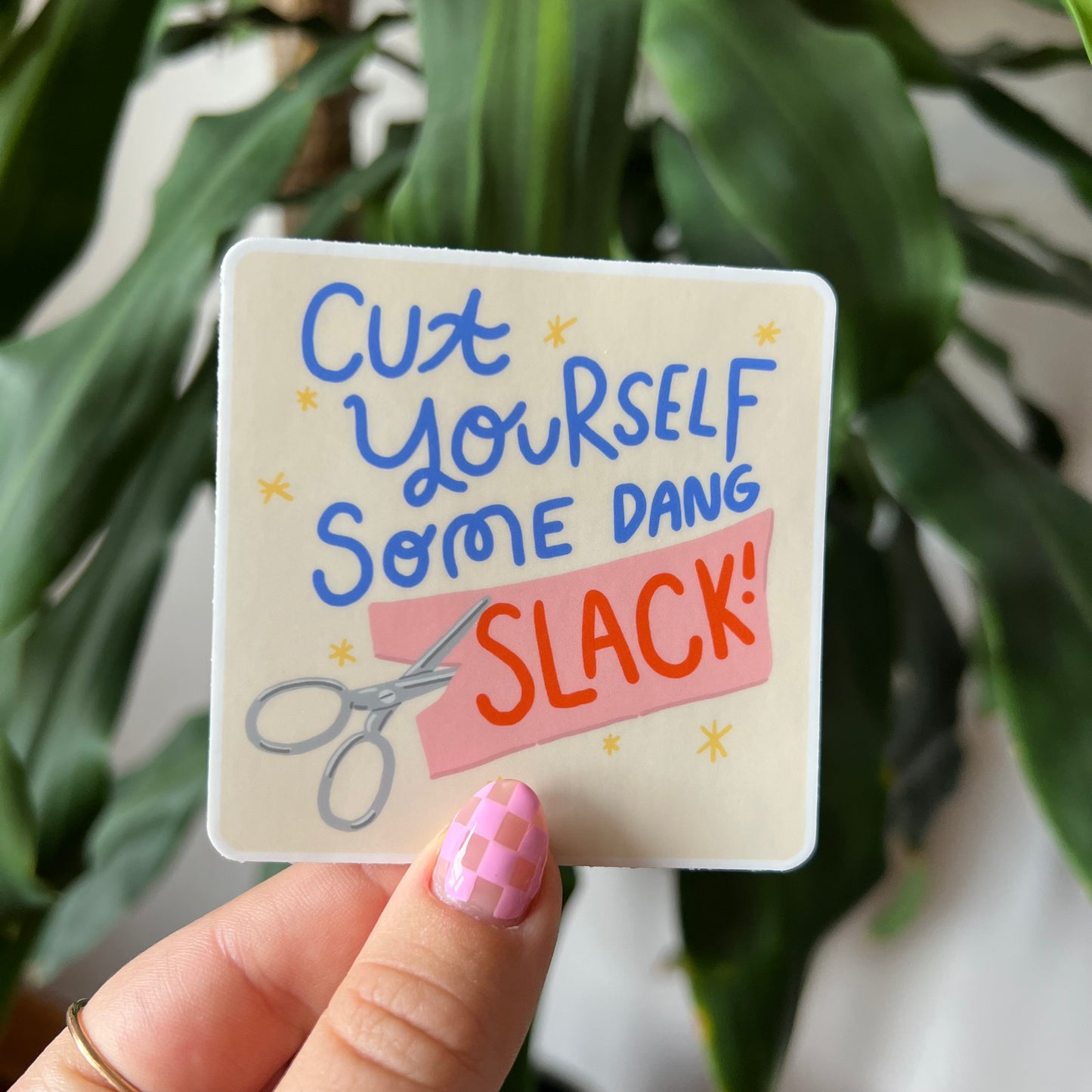 Cut Slack Sticker