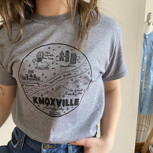 Knoxville Map T-Shirt
