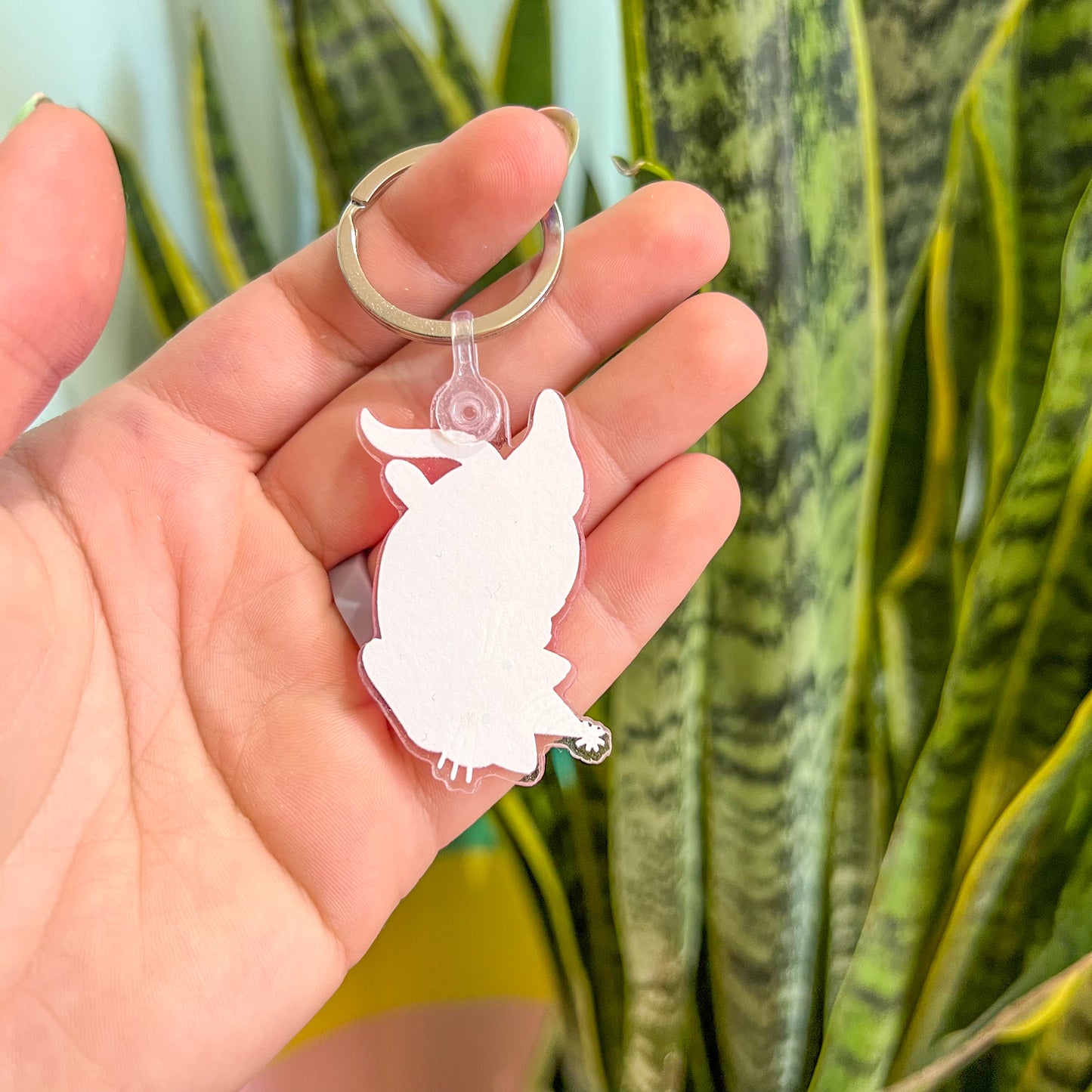Lazy Cat Keychain