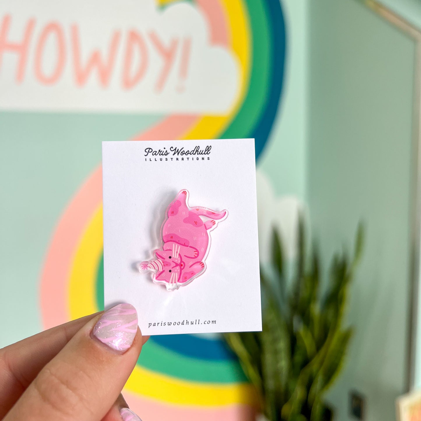 Lazy Cat Lapel Pin