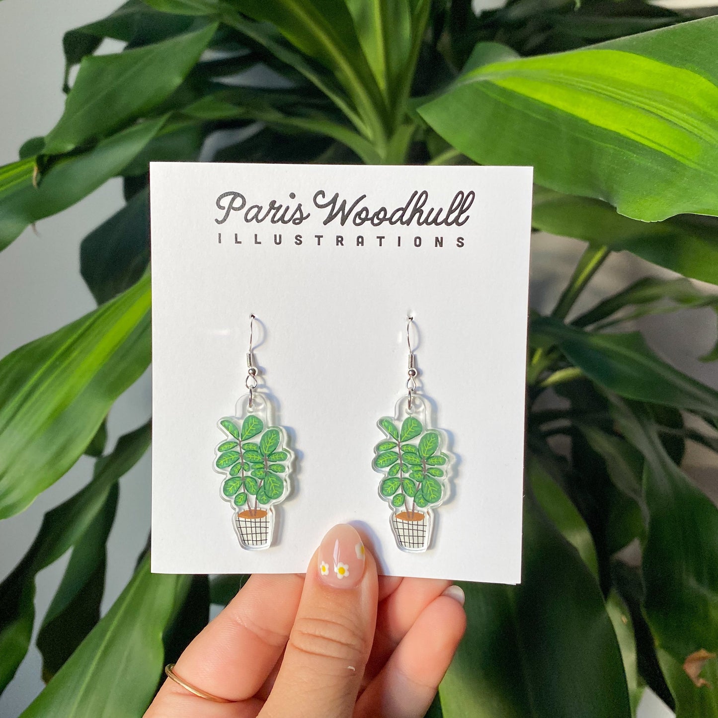 Fiddle Leaf Fig Earrings