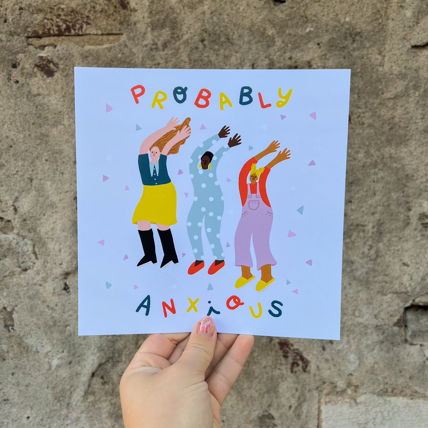 Probably Anxious - Print - 8x8"