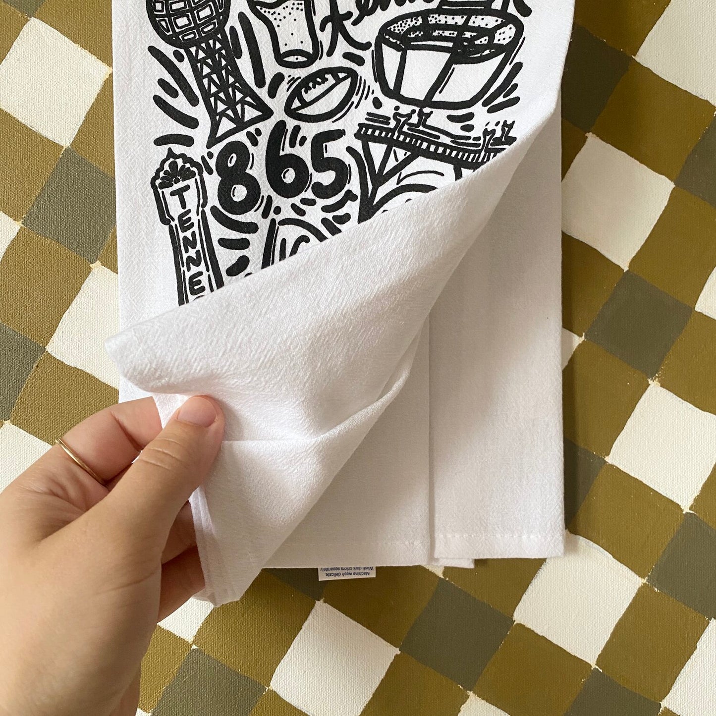 Knoxville Icons Tea Towel