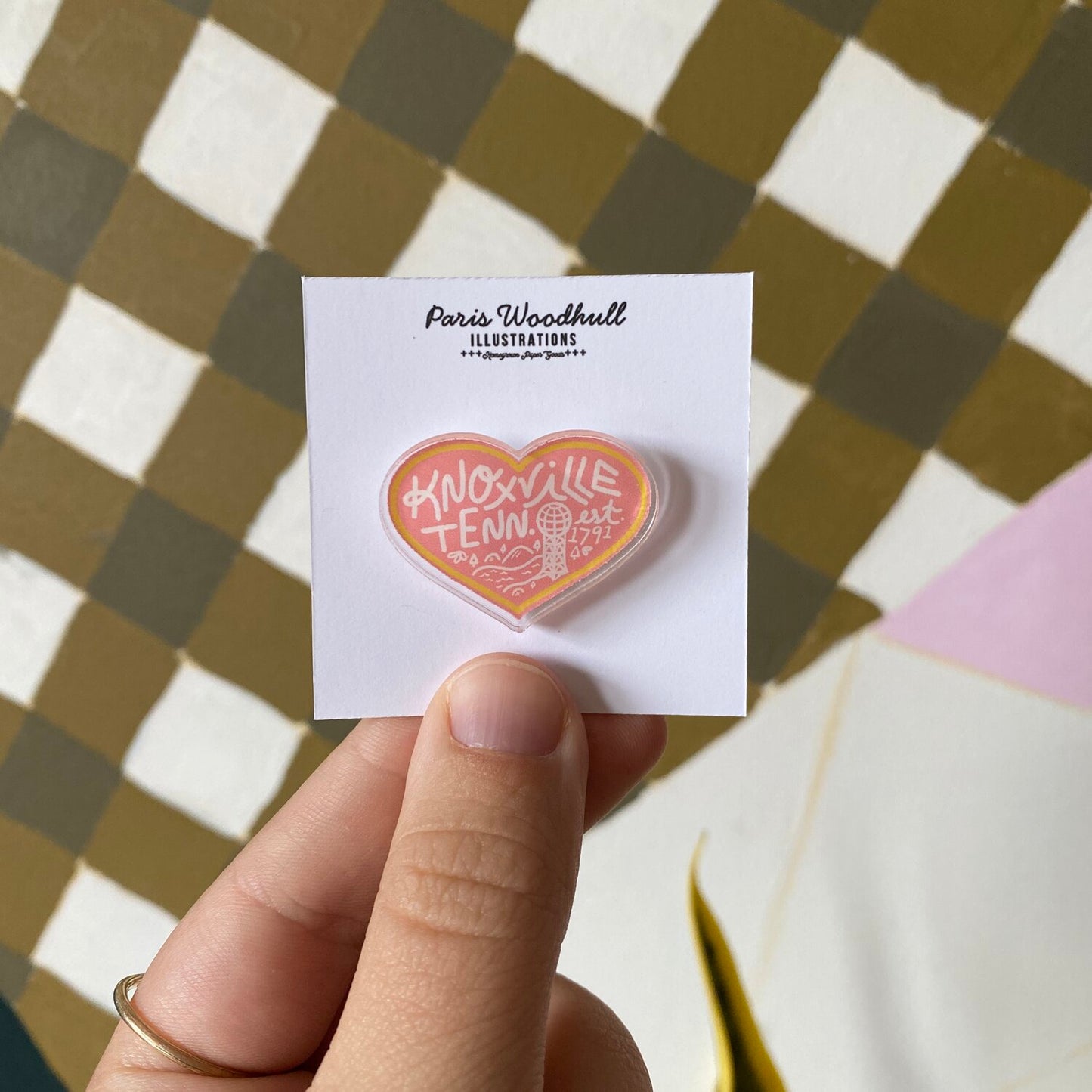 Knoxville Heart Pin