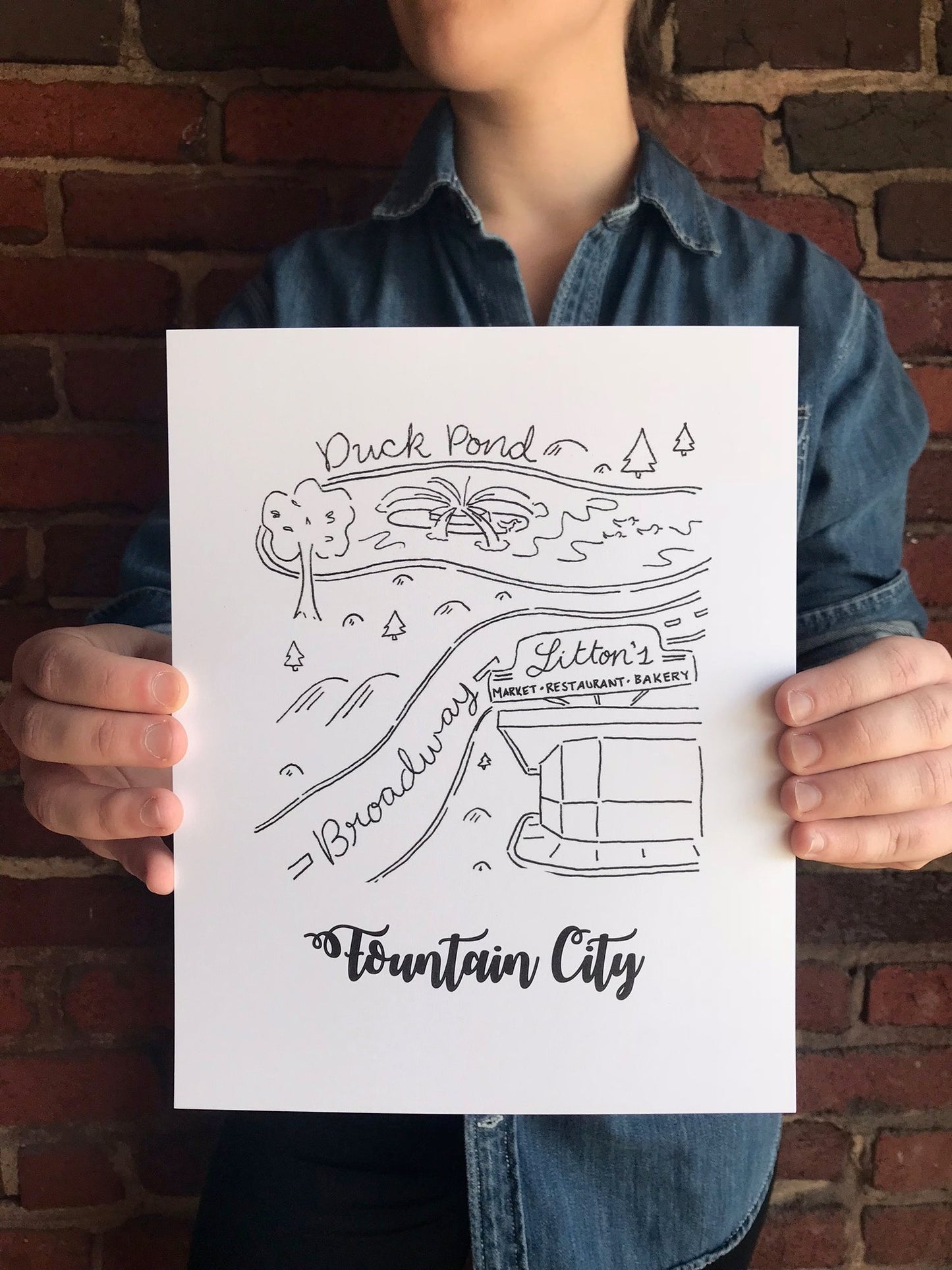 Fountain City - Print - 8x10"