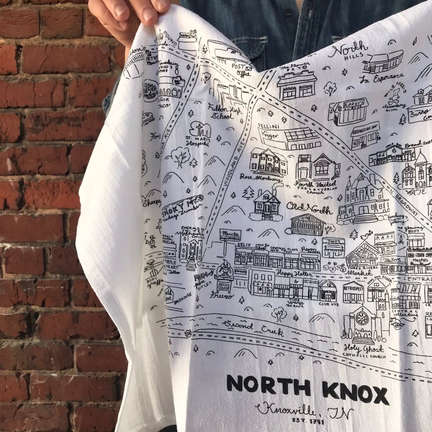 North Knoxville Tea Towel