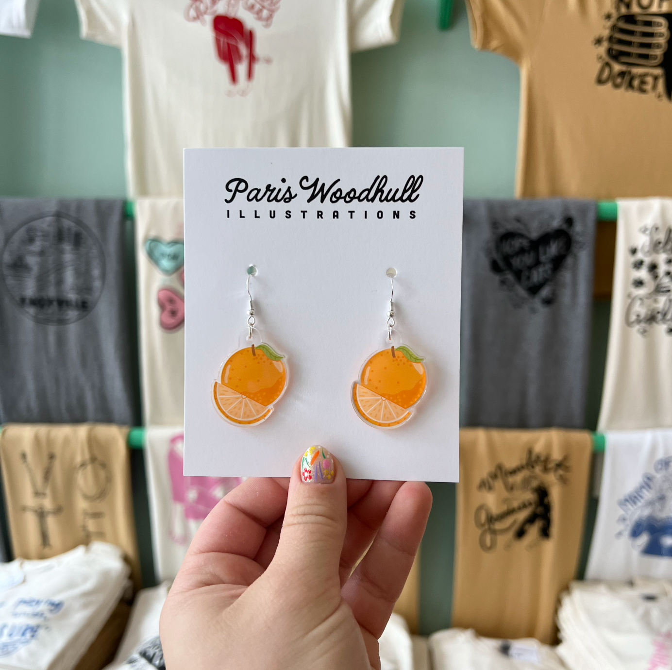 Orange Earrings