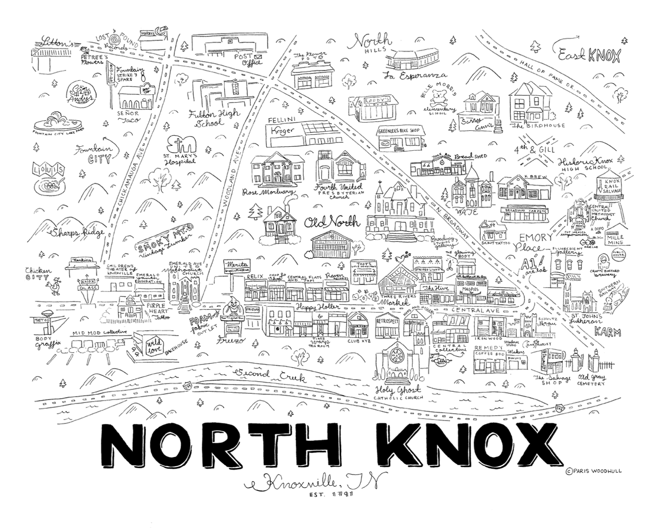 North Knoxville - Print - 16x20"