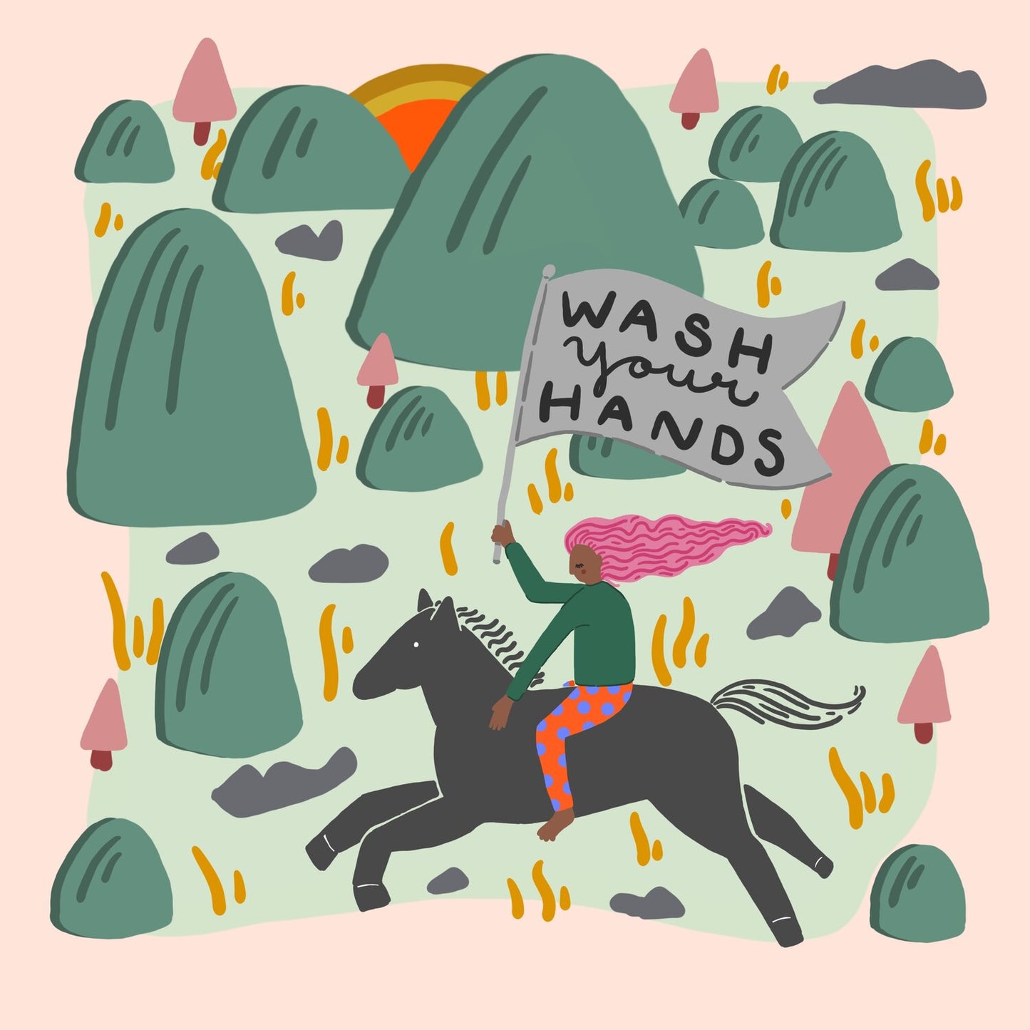 Wash Your Hands - Print - 8x8"