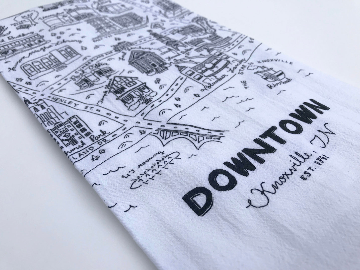 Downtown Knoxville Tea Towel