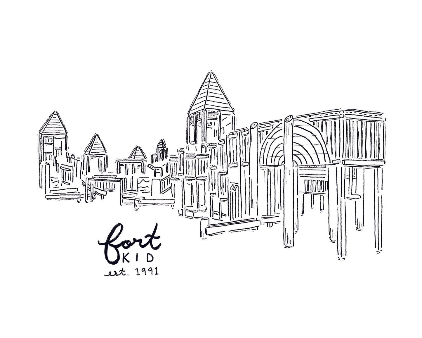 Fort Kid - Print - 8x10"