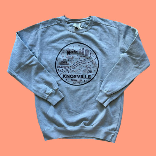 Knox Circle Map - Comfort Colors - Sweatshirt