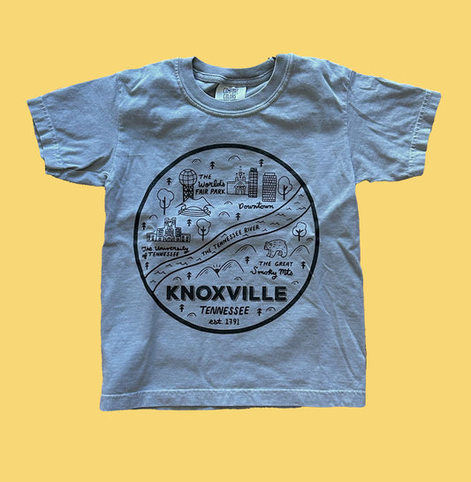 Knox Circle Map (Kids) - Comfort Colors - T-Shirt