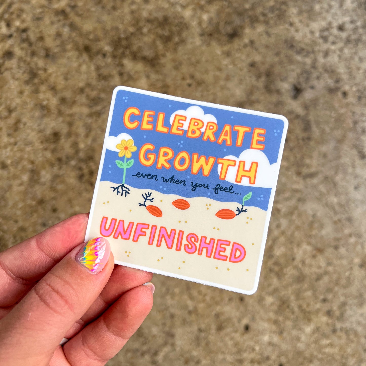 Celebrate Growth Sticker