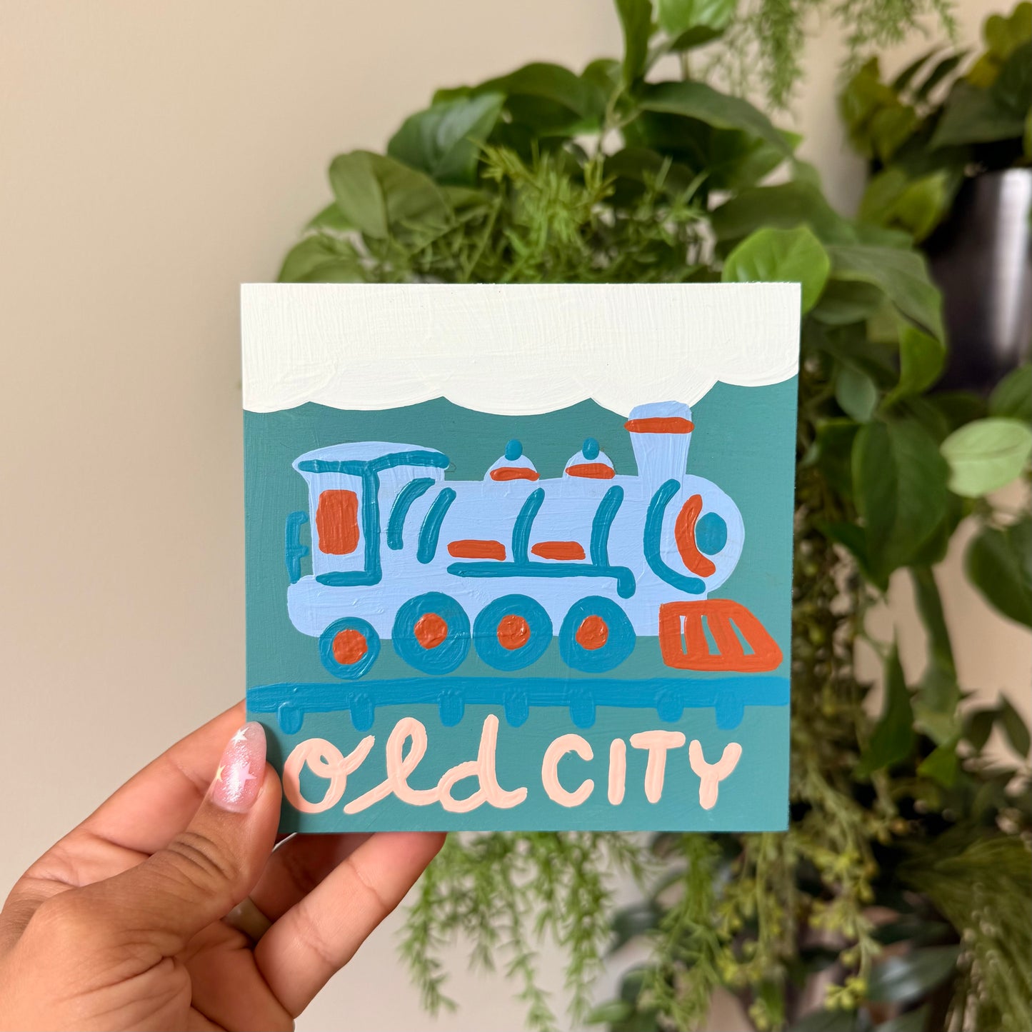 Old City 5" - Acrylic on Panel