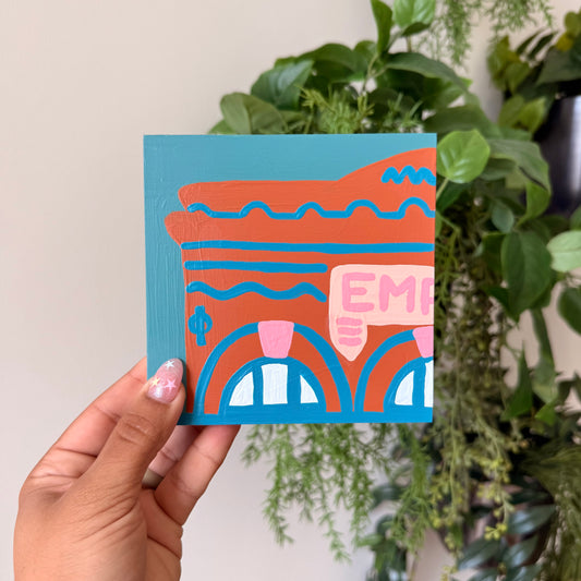 Emporium 5" - Acrylic on Panel