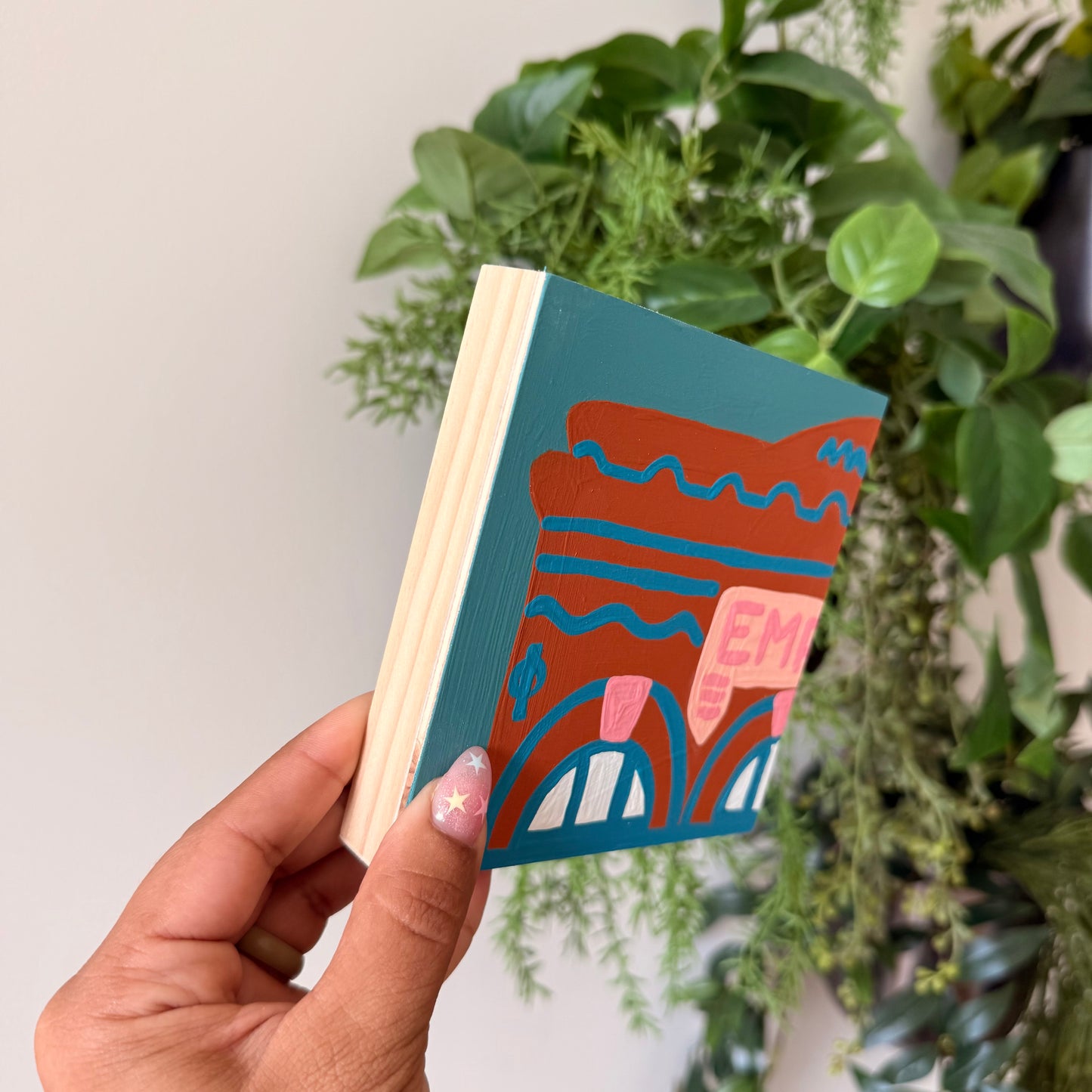 Emporium 5" - Acrylic on Panel