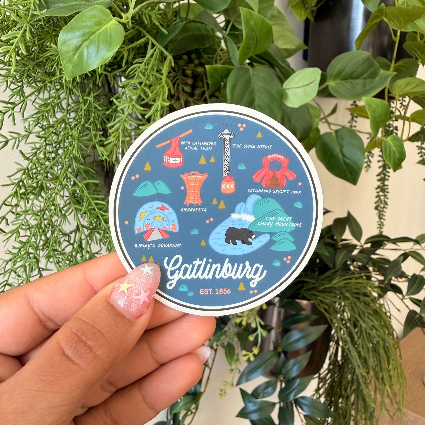 Gatlinburg Circle Sticker