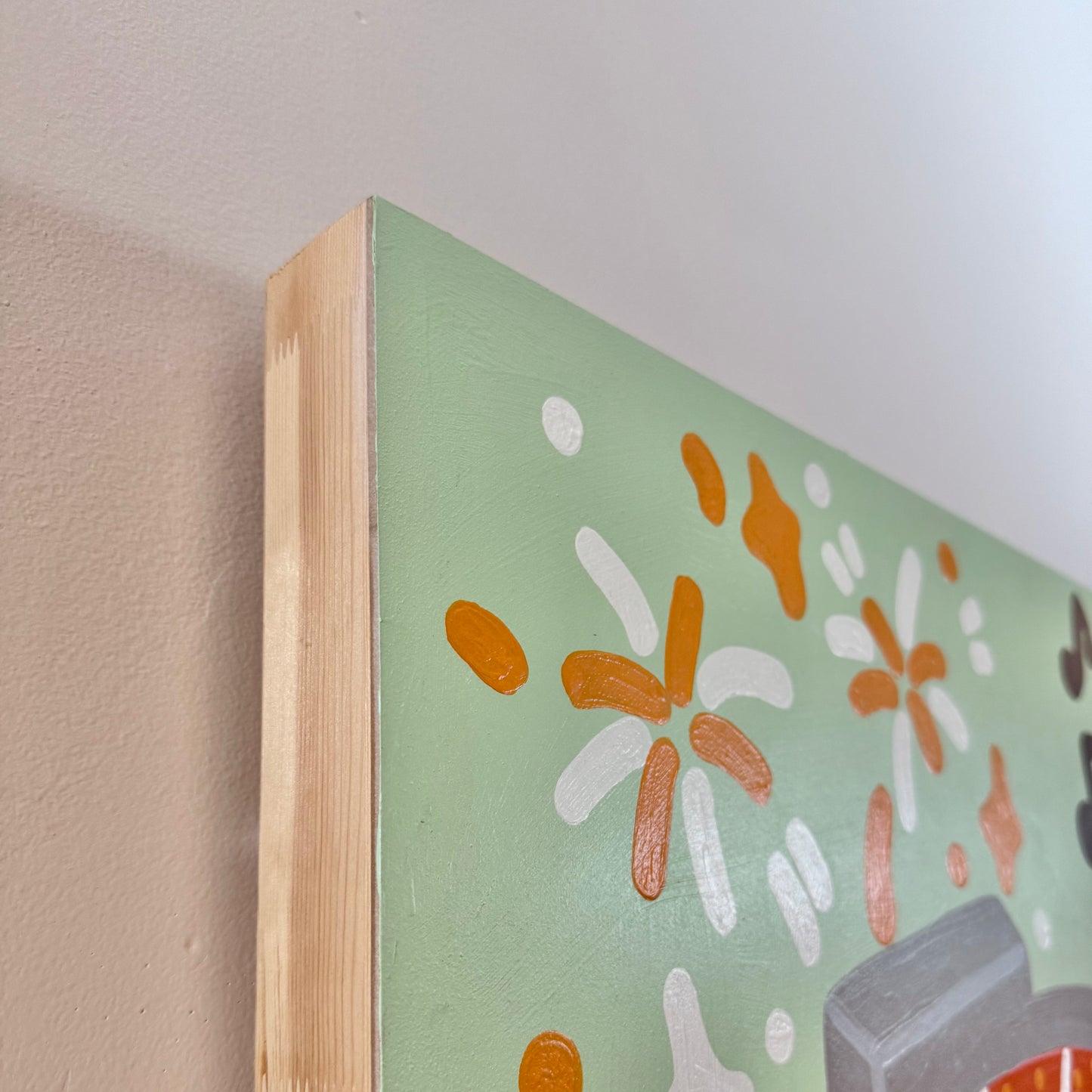 Neyland Football 24" - Acrylic on Panel