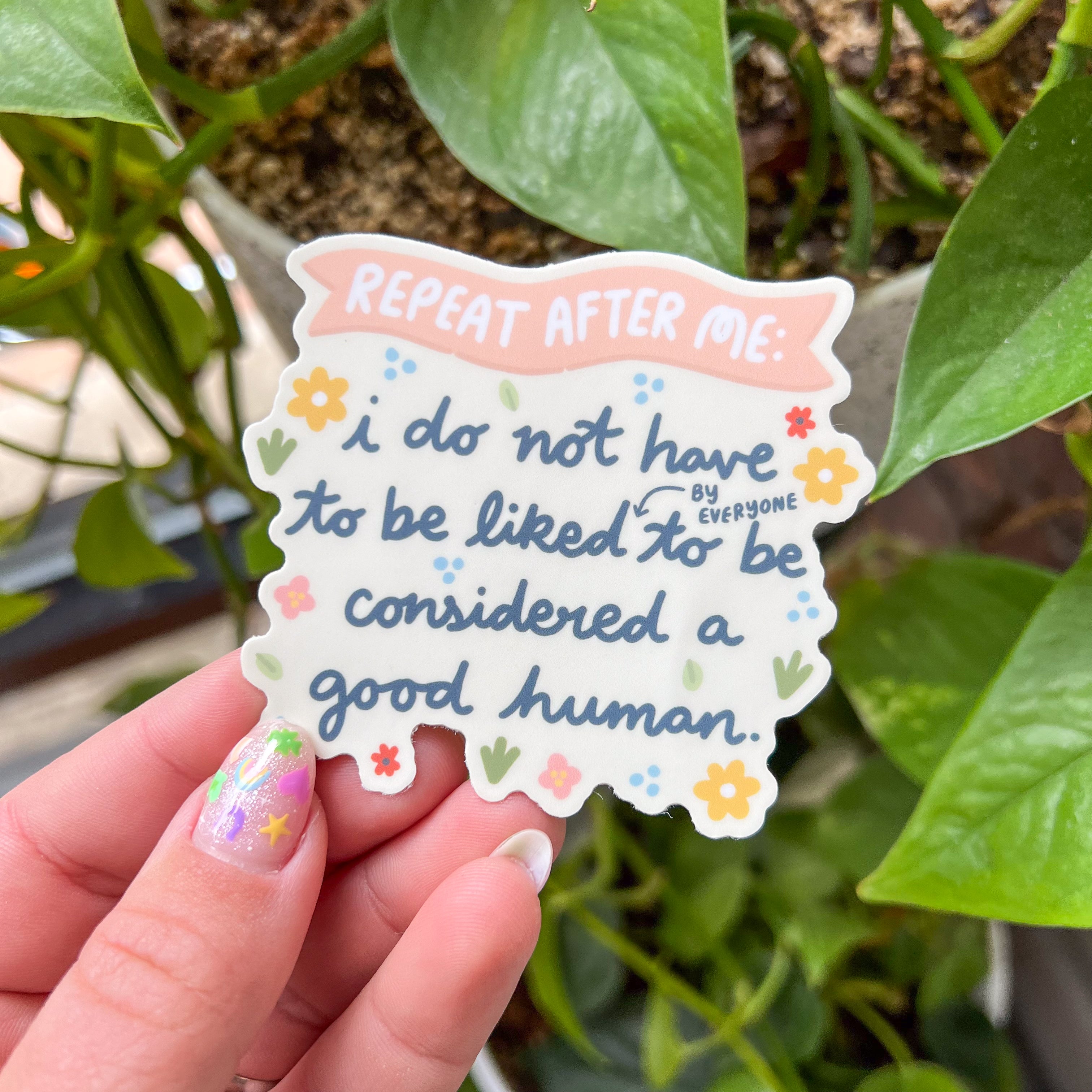 Repeat After Me Sticker – Paris Woodhull