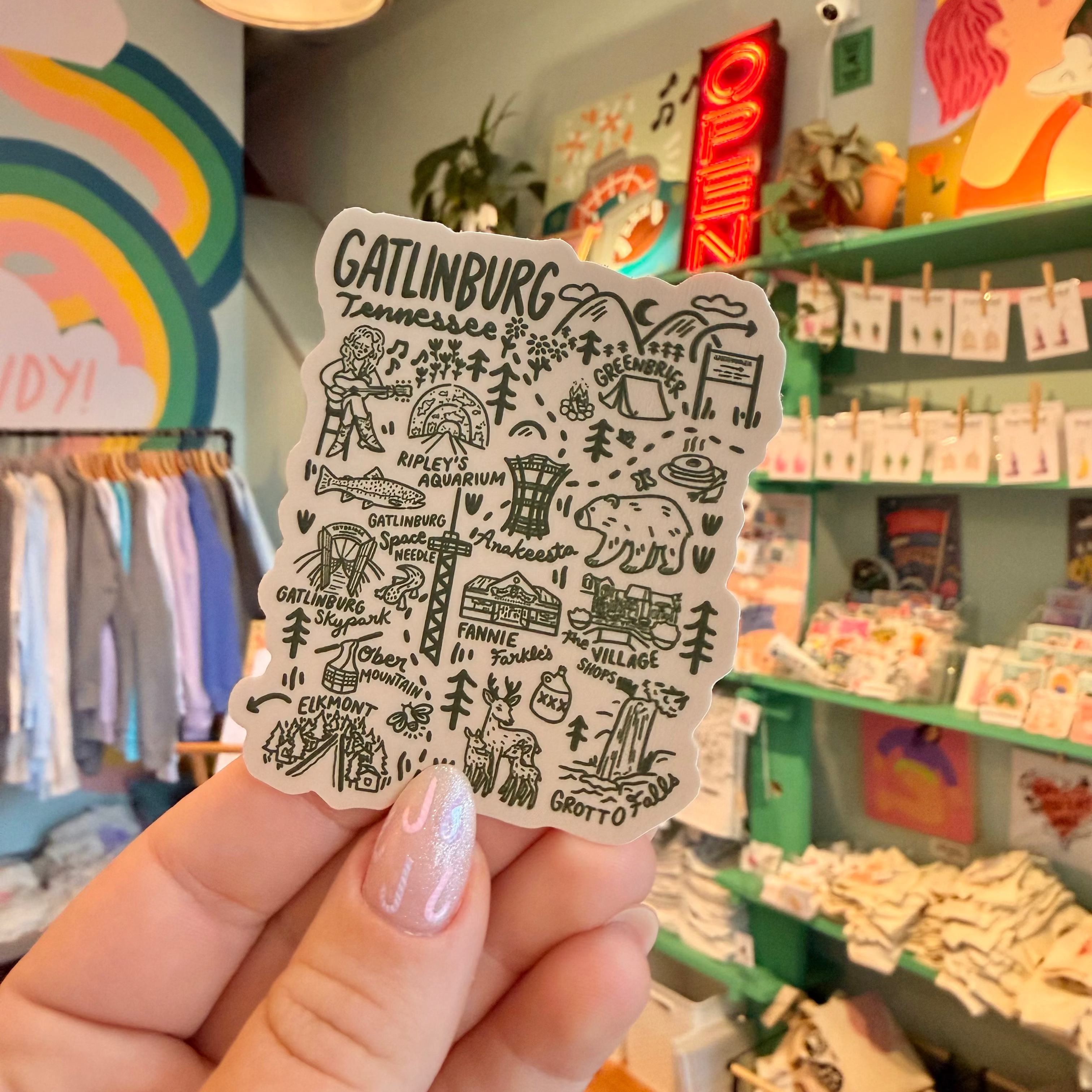 Gatlinburg Sticker – Paris Woodhull