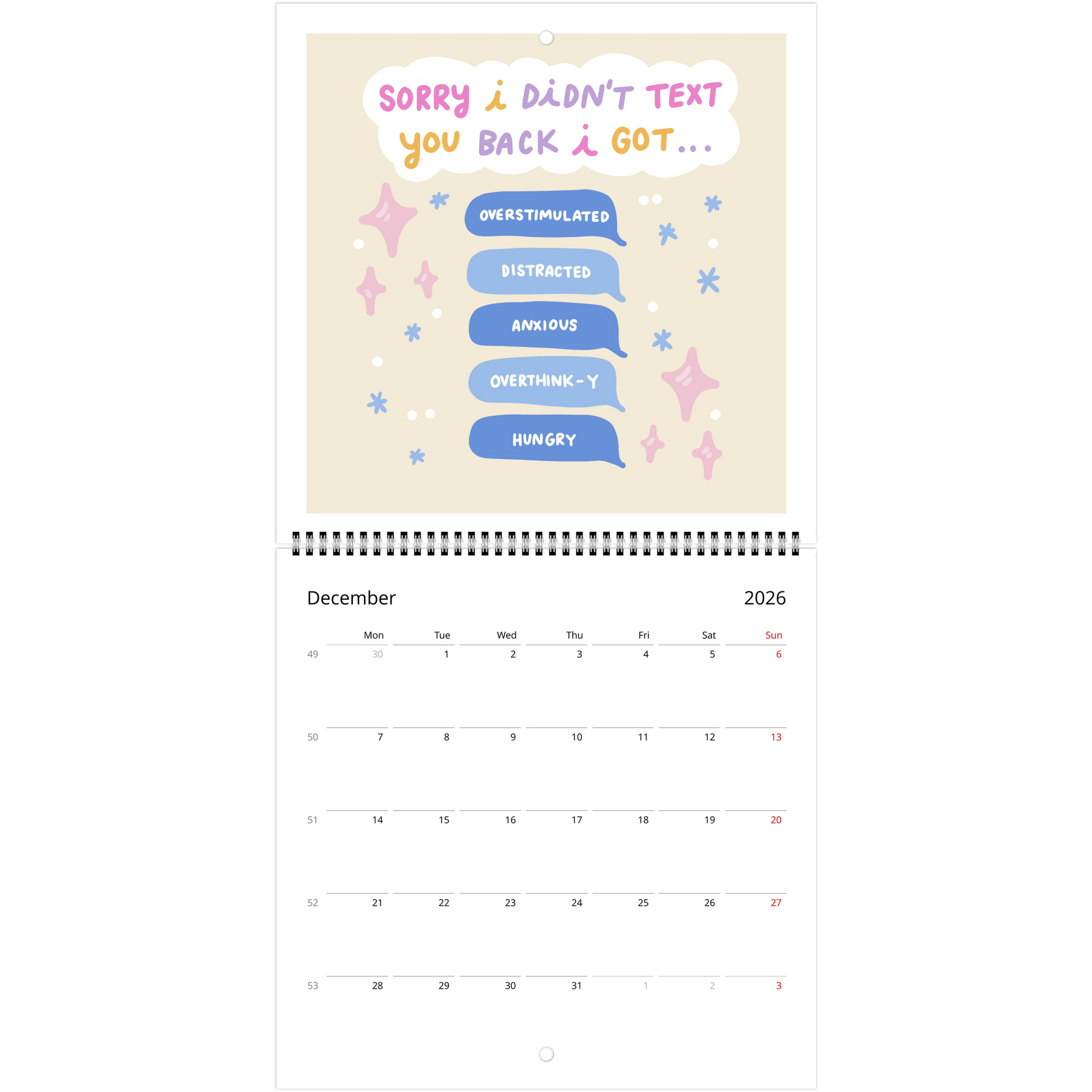 2026 Mental Health Calendar