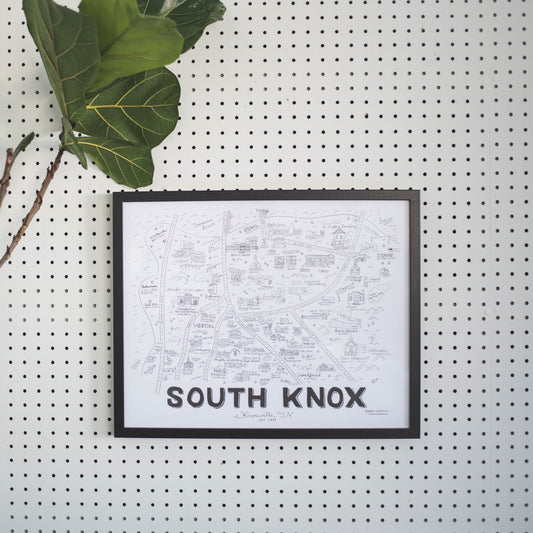 South Knoxville Map - Print - 16x20"