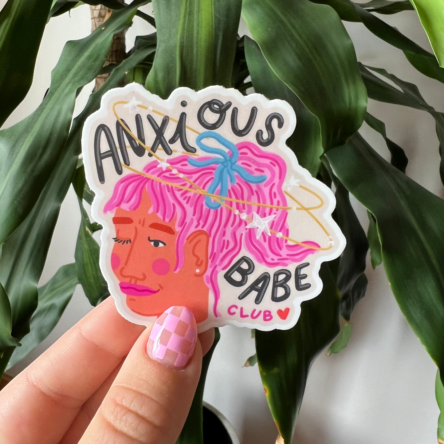 Anxious Babe Sticker