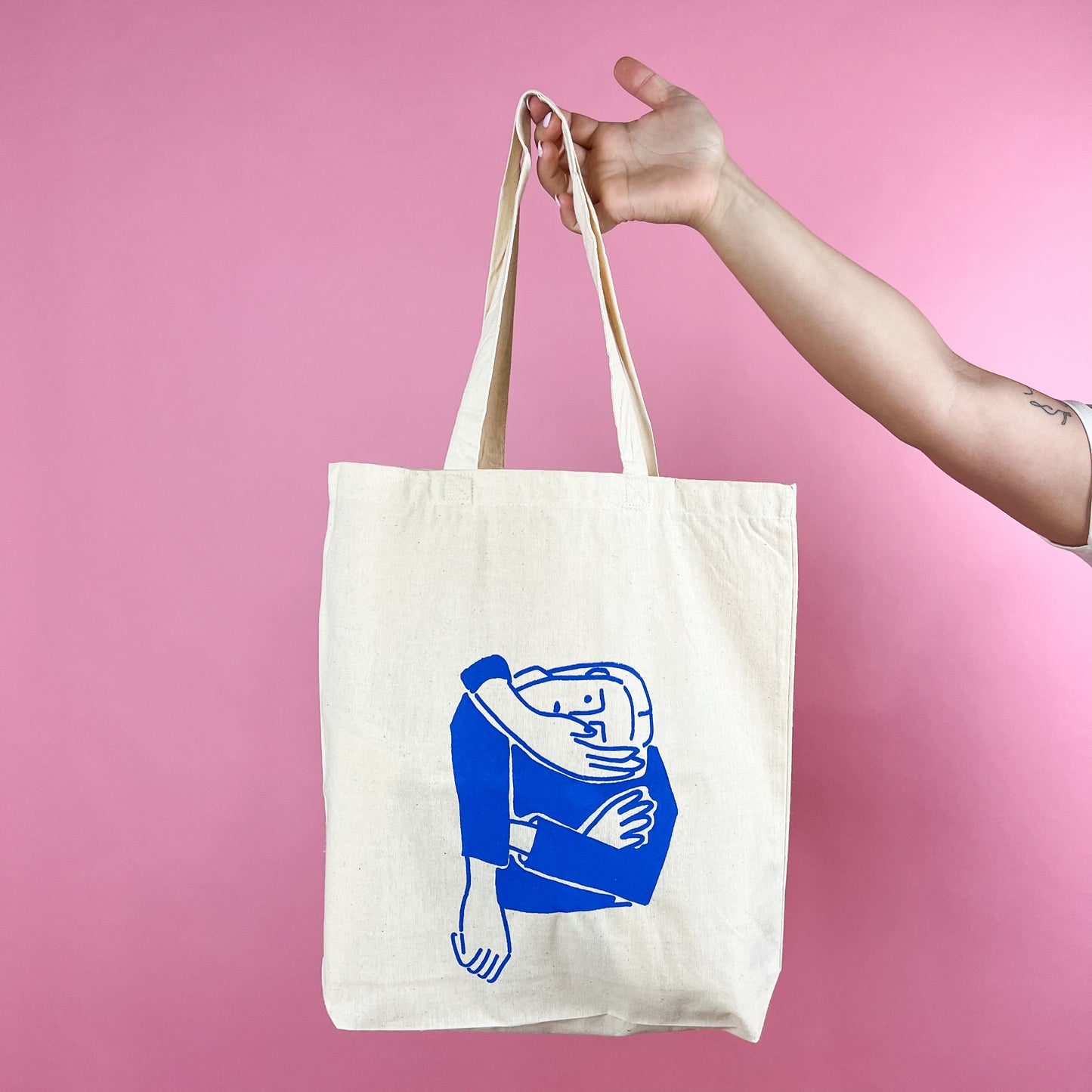 Blue Lady Tote Bag