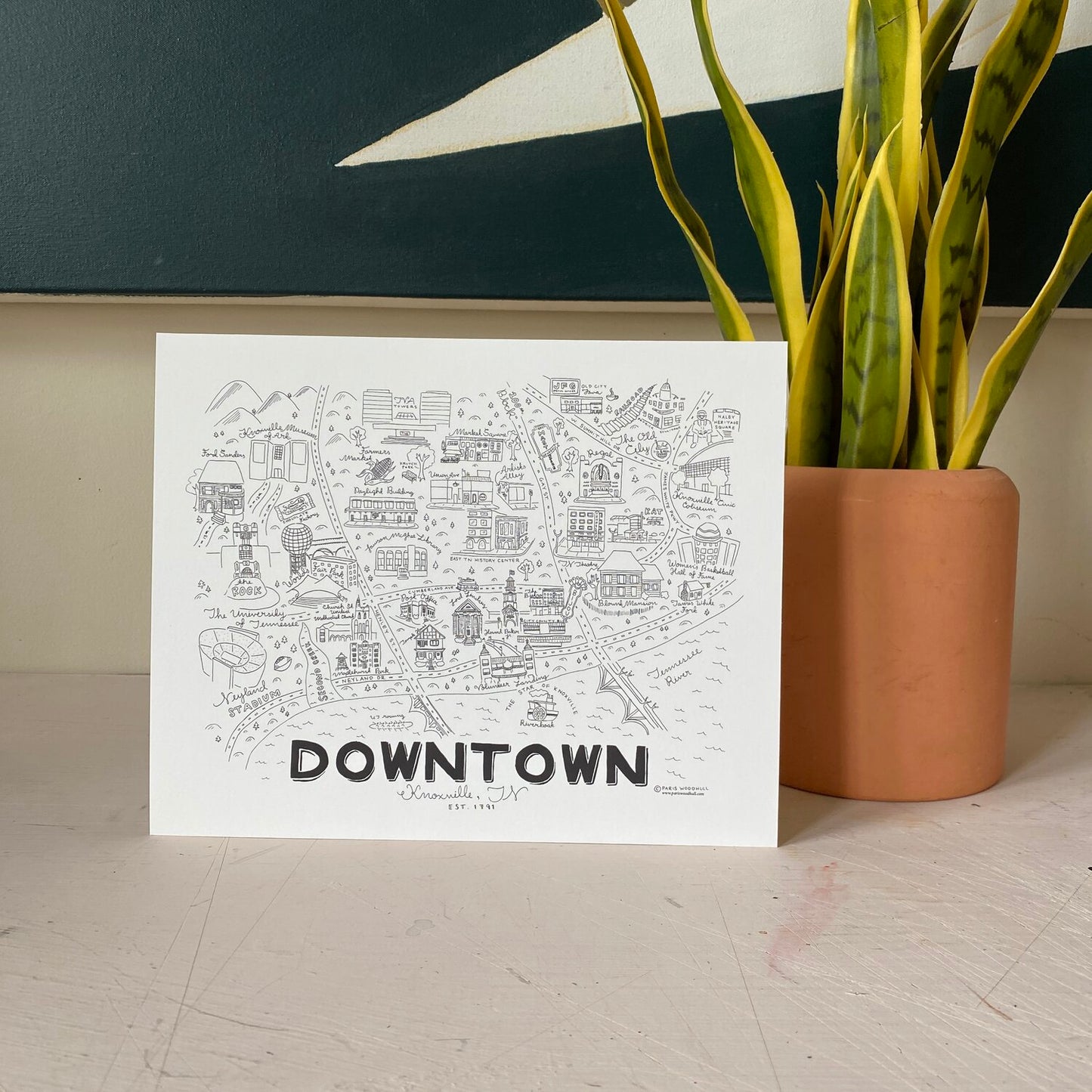 Downtown - Print - 8x10"