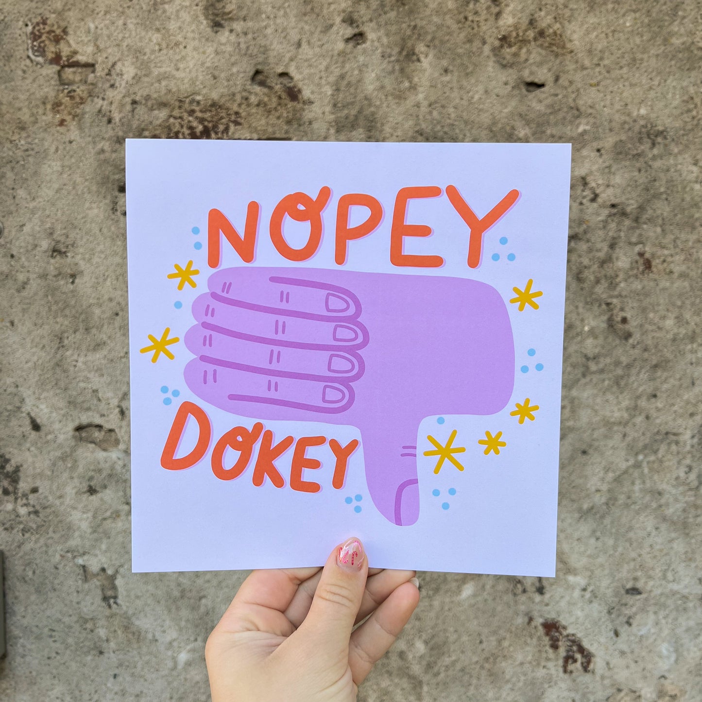 Nopey Dokey - Print - 8x8"