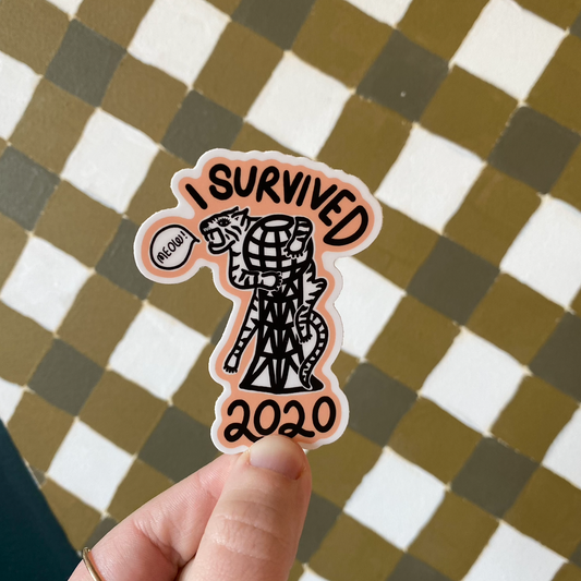 I Survived Tiger Sticker