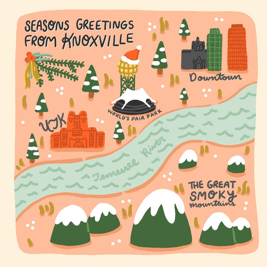 Seasons Greetings Knox - Print - 8x8"