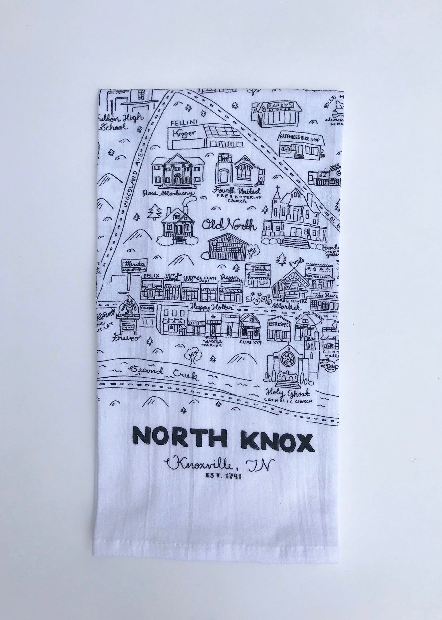 North Knoxville Tea Towel