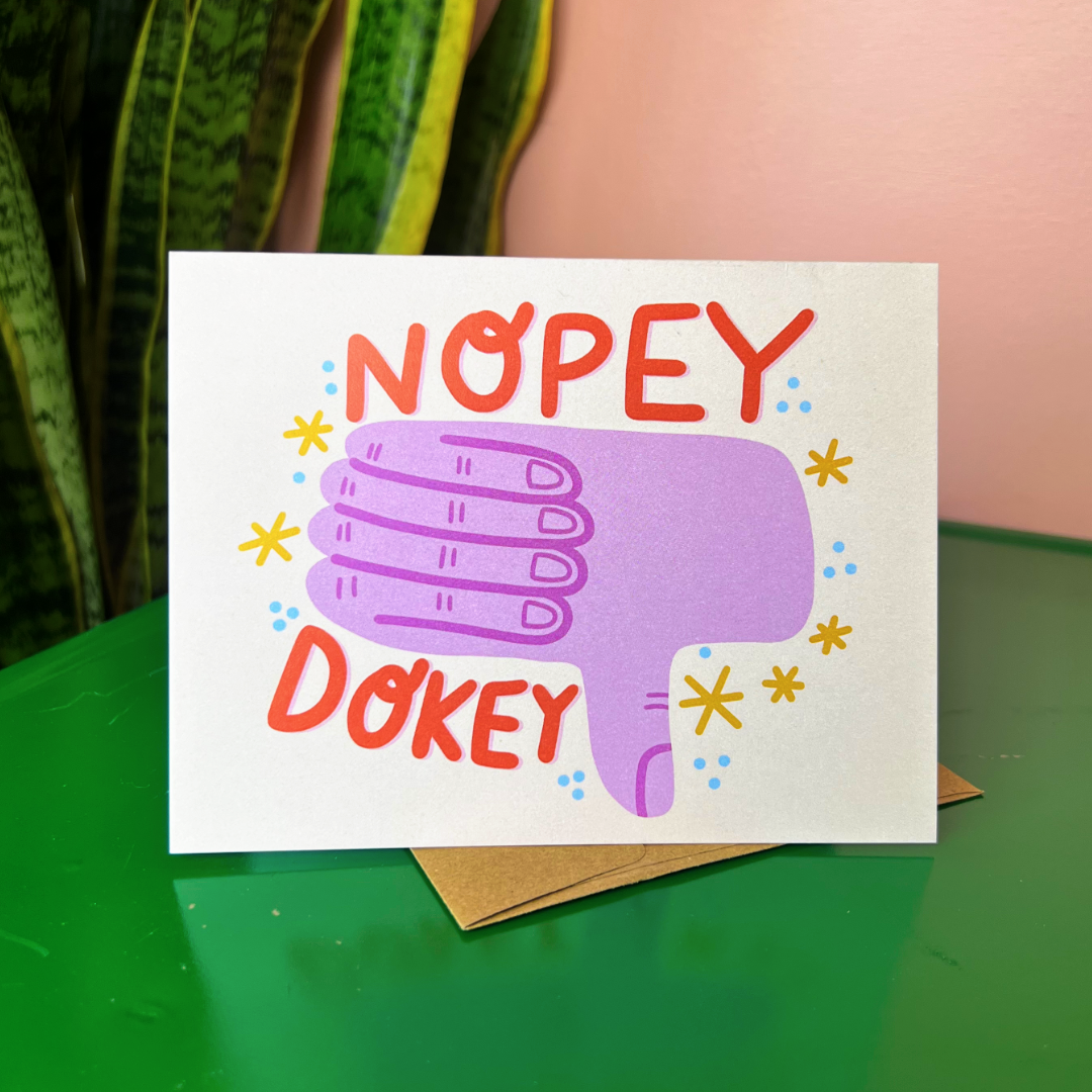 Nopey Dokey Card
